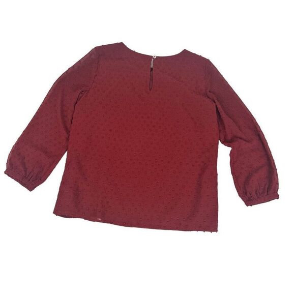 J. Crew Ruffle front top in clip dot size 0 - Picture 2 of 10